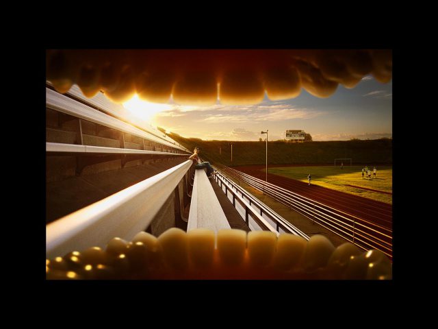 Bleachers Of Track And Field