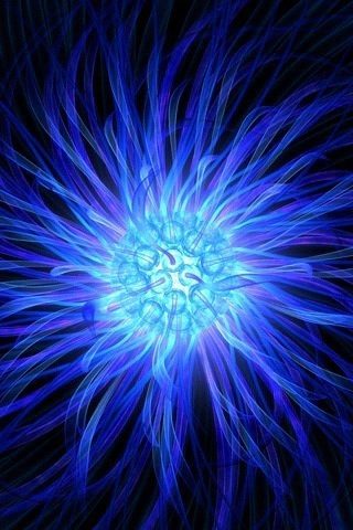 Blue Plasma Ball For Iphone